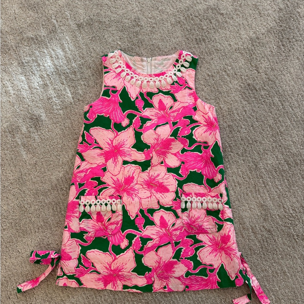 Lilly Pulitzer Pink and Green Floral Dress